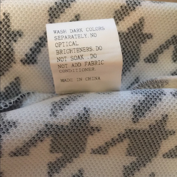 Houndstooth Black and White Mini Skirt - Picture 5 of 5